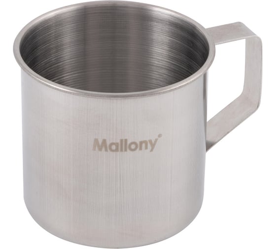 Изображение товара Кружка Mallony FONTE 250 мл, из нержавеющей стали, с загнутыми краями, 7х7 см 003062