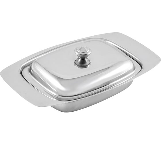 Изображение товара Масленка с крышкой Mallony BD-500 500 мл, нержавеющая сталь 0.5 мм 981045