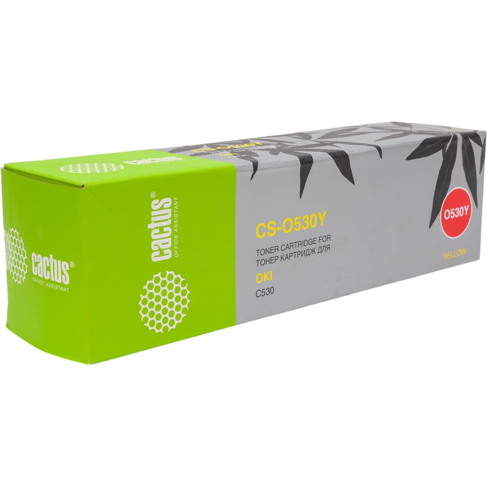 Изображение товара Лазерный картридж Cactus 44469752 желтый для Oki c530 5000 страниц