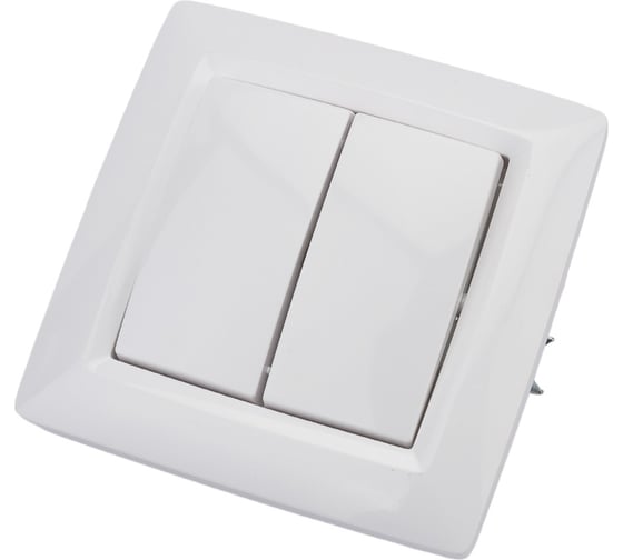 Изображение товара Выключатель скрытой установки ООО МПО Электротехника 2 клавишный 1486