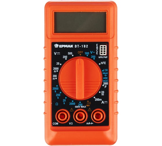 Изображение товара Цифровой мини-мультиметр ЕРМАК DT-182 660-001