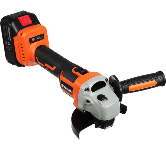 Изображение товара Шлифовальная угловая аккумуляторная машина ЕРМАК УШМ-125/21В 699-040