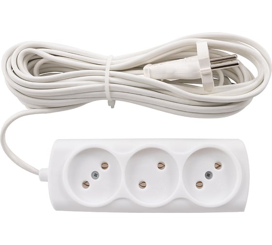 Изображение товара Удлинитель Engy Эконом 7 метров, 3 розетки, ШВВП 2х075 186717