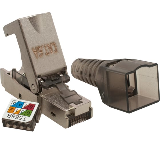 Изображение товара Коннектор SUPRLAN 8P8C STP Cat.6A (RJ-45) безынструментальный 10-0240