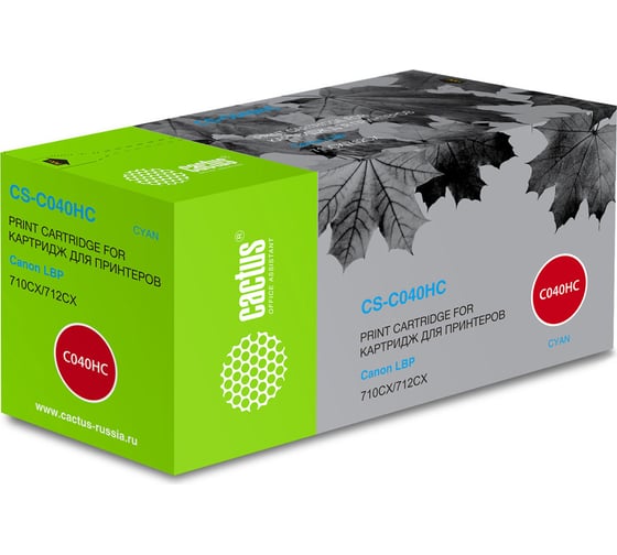 Изображение товара Картридж лазерный CS-C040HC 040 H C голубой (10000стр.) для Canon LBP 710CX/712CX I-Sensys Cactus 1011620