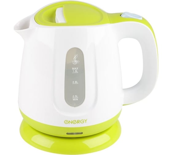 Изображение товара Чайник Energy E-234 1 л, диск, бело-зеленый 164105