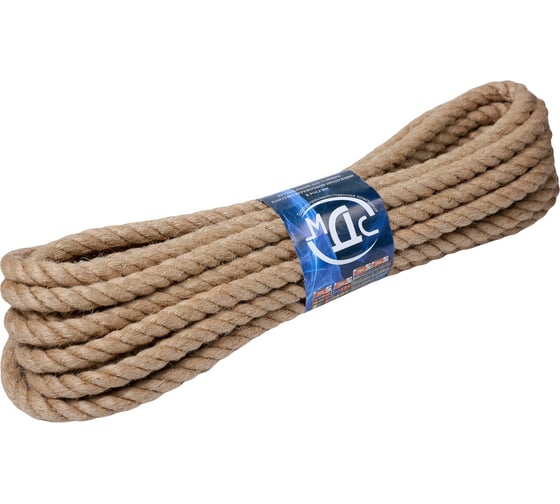 Изображение товара Джутовый канат ТОРГОВО-ПРОИЗВОДСТВЕННАЯ КОМПАНИЯ МДС 14 мм, 10 м 7930050321424