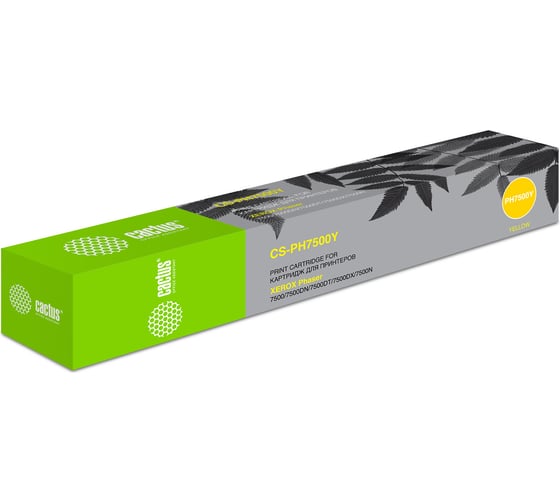 Изображение товара Картридж лазерный CS-PH7500Y 106R01445 желтый (17800стр.) для Xerox Phaser 7500 Cactus 982052