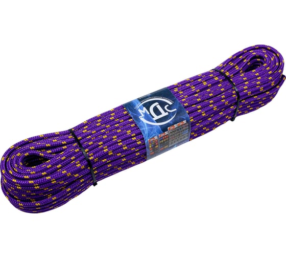 Изображение товара Полипропиленовый плетеный шнур ТОРГОВО-ПРОИЗВОДСТВЕННАЯ КОМПАНИЯ МДС 50 м, 8 мм, 16 прядей 7930050322186