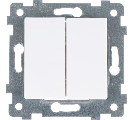 Изображение товара Механизм двухклавишного выключателя скрытой установки Кунцево-Электро Аксиома С510-449 121009