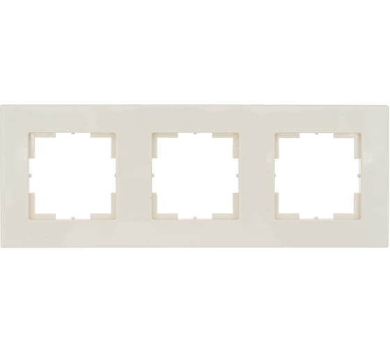 Изображение товара Трехместная рамка Кунцево-Электро Аксиома МРФИ11.16.00.00 слоновая кость 122014