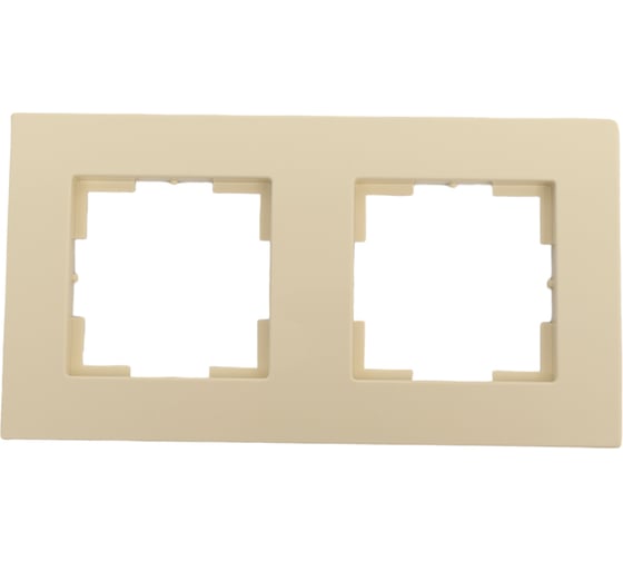 Изображение товара Двухместная рамка Кунцево-Электро Аксиома МРФИ11.15.00.00 слоновая кость 122013
