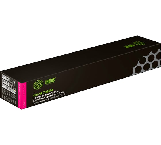 Изображение товара Лазерный картридж Cactus 106r03747 пурпурный, 16500 страниц, для xerox versalink c7020/c7025/ CS-VL7020M 1515099