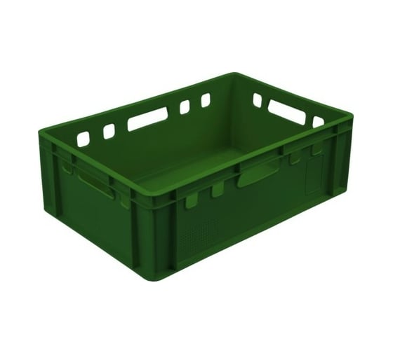 Изображение товара Ящик для мяса Дигрус Е2 600x400x200 мм, сплошной, зеленый Я-М60.40.20-СЗ/Д