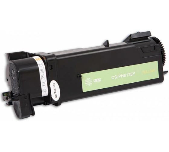 Изображение товара Лазерный картридж Cactus 106r01337 желтый, 1000 страниц, для xerox phaser 6125 CS-PH6125Y 807444