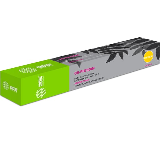 Изображение товара Лазерный картридж Cactus 106r01444 пурпурный, 17800 страниц, для xerox phaser 7500 CS-PH7500M 982051