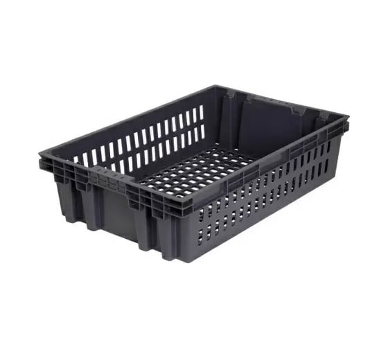 Изображение товара Хлебный ящик Дигрус п/э, 600x400x152,5 мм, черный, вес 1,2 кг Я-Х60.40.152-Ч/Д