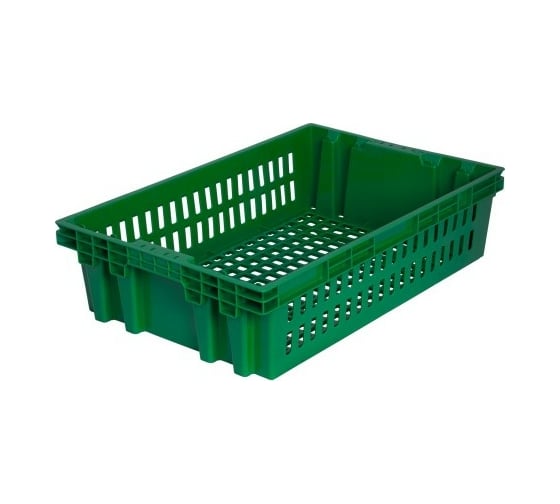 Изображение товара Хлебный ящик Дигрус п/э, 600x400x152,5 мм, зеленый, вес 1,2 кг Я-Х60.40.152-З/Д