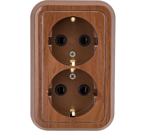 Изображение товара Розетка открытой установки ООО МПО Электротехника 2 мест. с з/к 2816