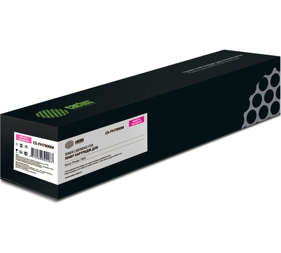 Изображение товара Лазерный картридж Cactus 106r01571 пурпурный, 17200 страниц, для xerox phaser 7800 CS-PH7800M 1522745