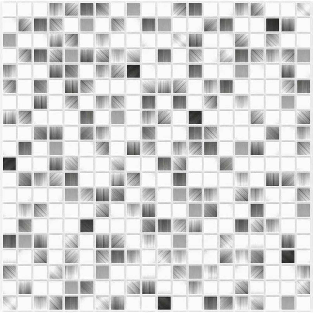 стеновая панель пвх 960x485x0 3 мм мозаика белая 0 47 м² Самоклеящаяся декоративная пвх панель Центурион