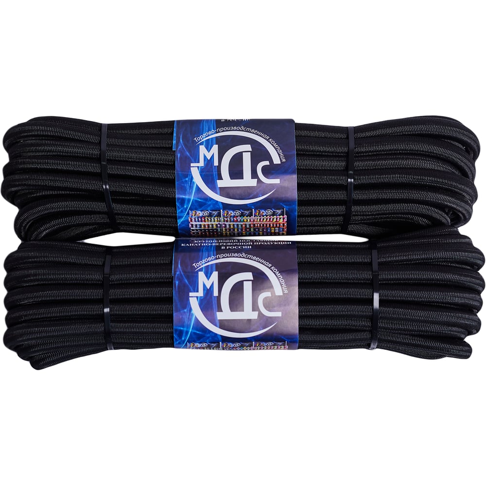 Изображение товара Эспандер шнур 10 м 12 мм полипропилен латекс черный плетеный