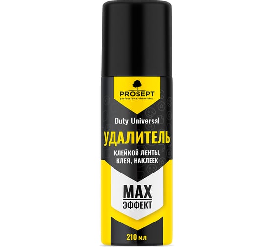 Изображение товара Средство для удаления клейкой ленты, следов скотча, клея, наклеек PROSEPT Duty universal антискотч, аэрозоль 210 мл 123-02