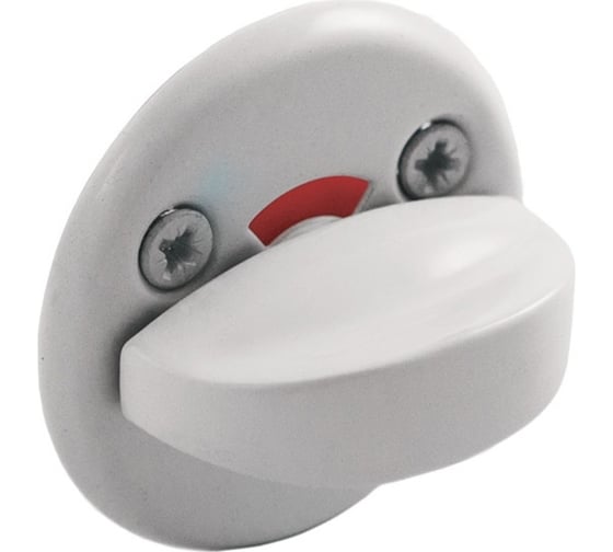 Изображение товара Дверная завертка SCHLOSS ШЛОСС 02003 WC белая, 50 мм тов-123593