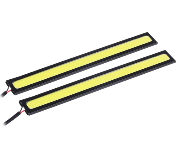 Изображение товара Дневные ходовые огни ЕРМАК LED 20 шт., метал. корп., 142мм, 12V, белый, 2шт. 702-003