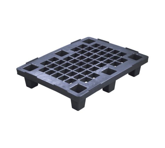 Изображение товара Перфорированный паллет Дигрус 800x600x150, на ножках, черный П-80.60.15-ПнЧ/Д