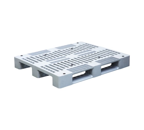 Изображение товара Перфорированный паллет Дигрус 1200x1000x150, на 3-х полозьях, серый П-120.100.15-П3пС/Д