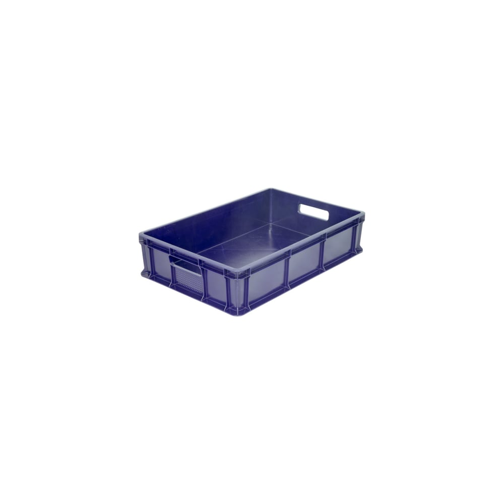 Сплошной ящик Дигрус ящик тара ру п э 600x400x340 перфорированный стенки с отверстиями для пакетов синий 10835