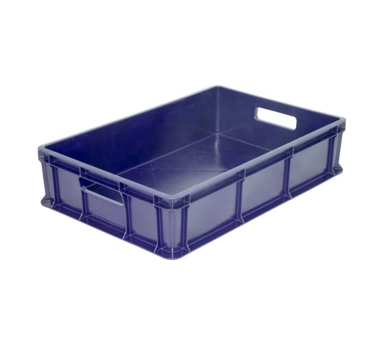 Изображение товара Сплошной ящик с ручками Дигрус 600х400х140 мм, синий Я-60.40.14-СрС/Д