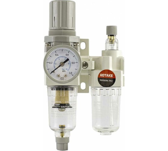 Изображение товара Фильтр воздушный с редуктором и лубрикатором 1/4 Rotake SMC-21