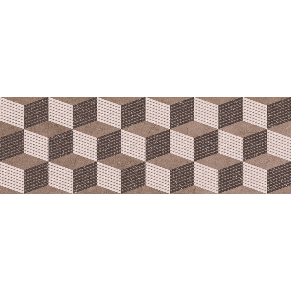 Изображение товара Декор для стен керамический Кронштадт 20x60 см коричневый