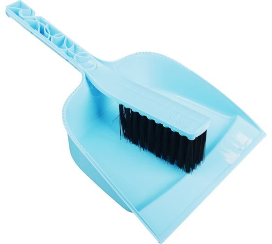 Изображение товара Совок+щетка VETTA "Практик", пластик, 29x19.5x6 см, аквамарин 445-365