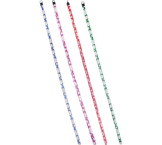 Изображение товара Деревянный черенок VETTA в ПВХ пленке с принтом, 120 см, d2.2 см, 4 цвета, еврорезьба 444-327