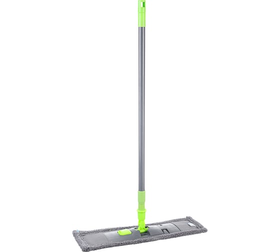 Изображение товара Швабра с плоским мопом из микрофибры VETTA "Классик" разборная, телескопическая 444-343