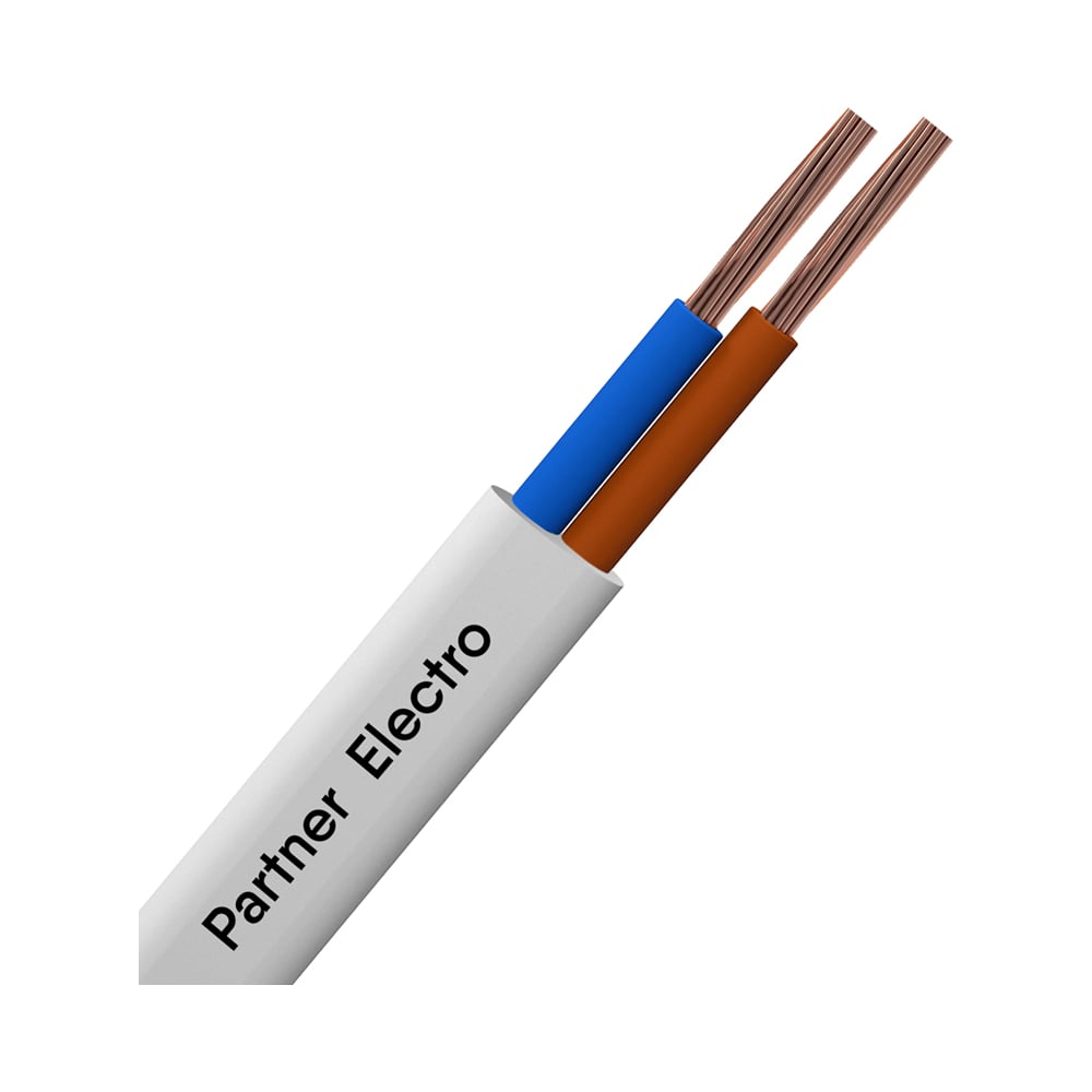 Изображение товара Кабель электромонтажный Партнер-электро ПуГВВ 2x1,5 гост 50м