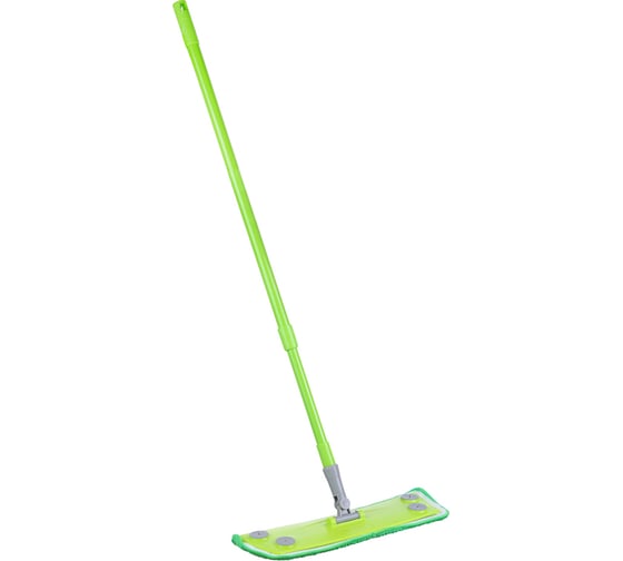 Изображение товара Швабра с насадкой из микрофибры VETTA на липучках, рукоятка телескопическая 69-120 см NP-2011 444-275