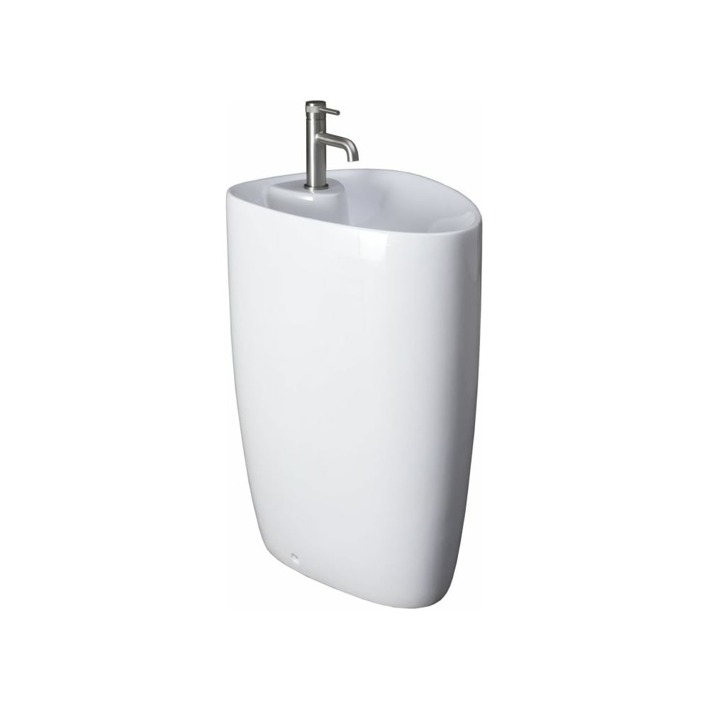 Изображение товара Напольная раковина ALLEN BRAU INFINITY 2 асимметричная белая глянцевая