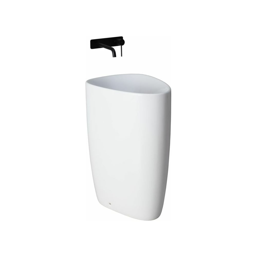 Изображение товара Напольная керамическая раковина ALLEN BRAU INFINITY 2 современная белая