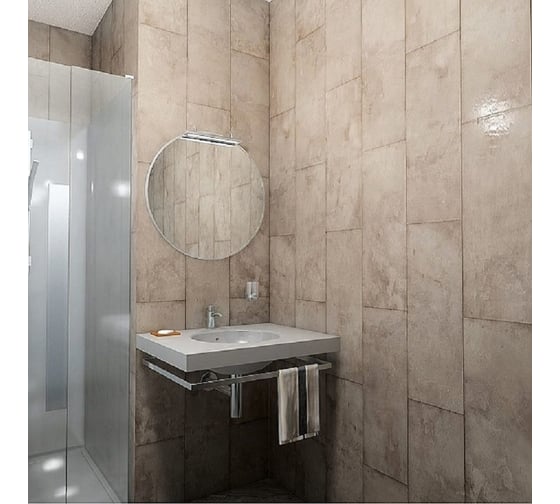 Изображение товара Панель ПВХ КронаПласт Unique метро бежевый, 4 шт. 00-00038329