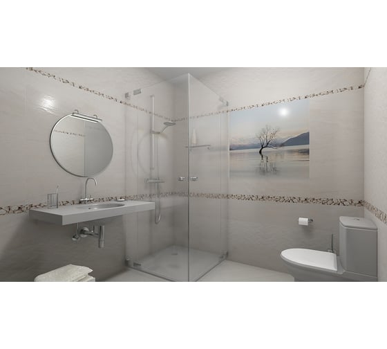 Изображение товара Панель ПВХ КронаПласт Unique осиана горы, 4 шт. 00-00043228