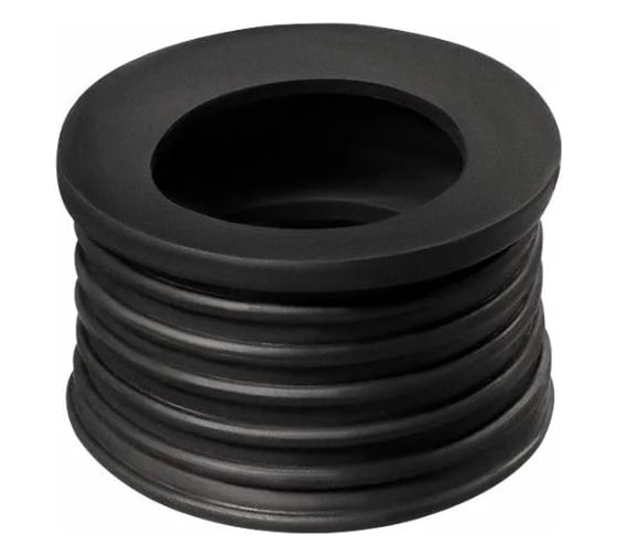 Изображение товара Переходная манжета Профитт d 32x40 сантехническая, канализационная, трехлепестковая, черная 2227510