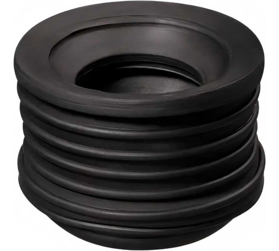 Изображение товара Переходная манжета Профитт d 25x40 сантехническая, канализационная, трехлепестковая, черная 2227497