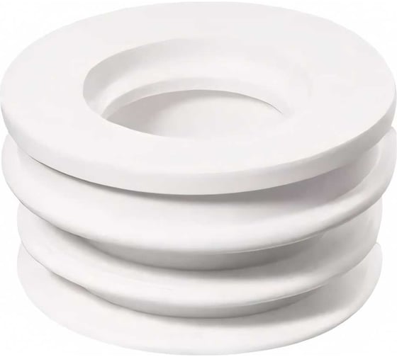 Изображение товара Переходная манжета Профитт d 32x50 сантехническая, канализационная, трехлепестковая, белая 2227480