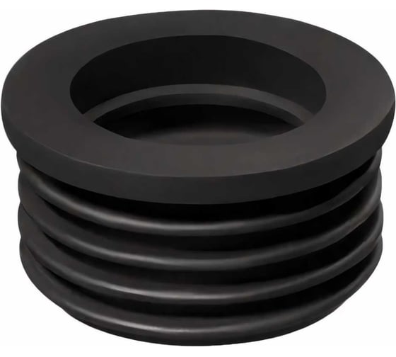 Изображение товара Переходная манжета Профитт d 50x73 сантехническая, канализационная, трехлепестковая, черная 2227534