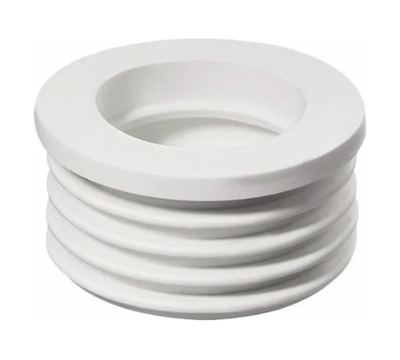Изображение товара Переходная манжета Профитт d 50x73 сантехническая, канализационная, трехлепестковая, белая 2227541
