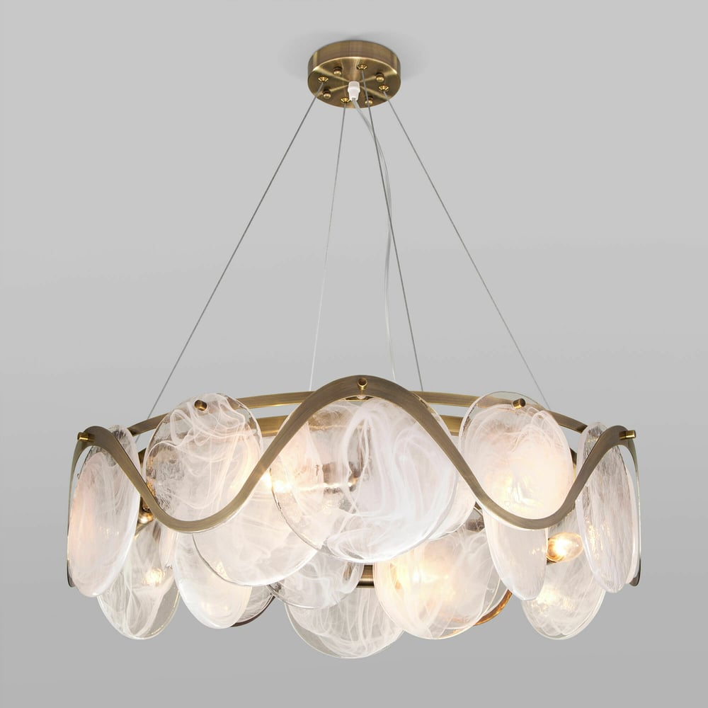 Изображение товара Подвесной светильник Bogate's Galicia 354/6 белый античная бронза управление приложением